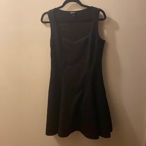 Torrid Black Textured Skater Dress Size 00